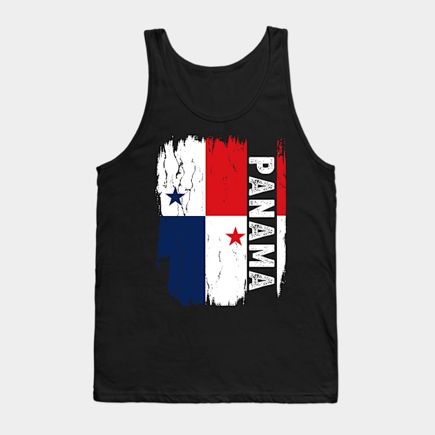 Panama Flag Panamanian Family Sports Vintage Panama Tank Top by Boneworkshop